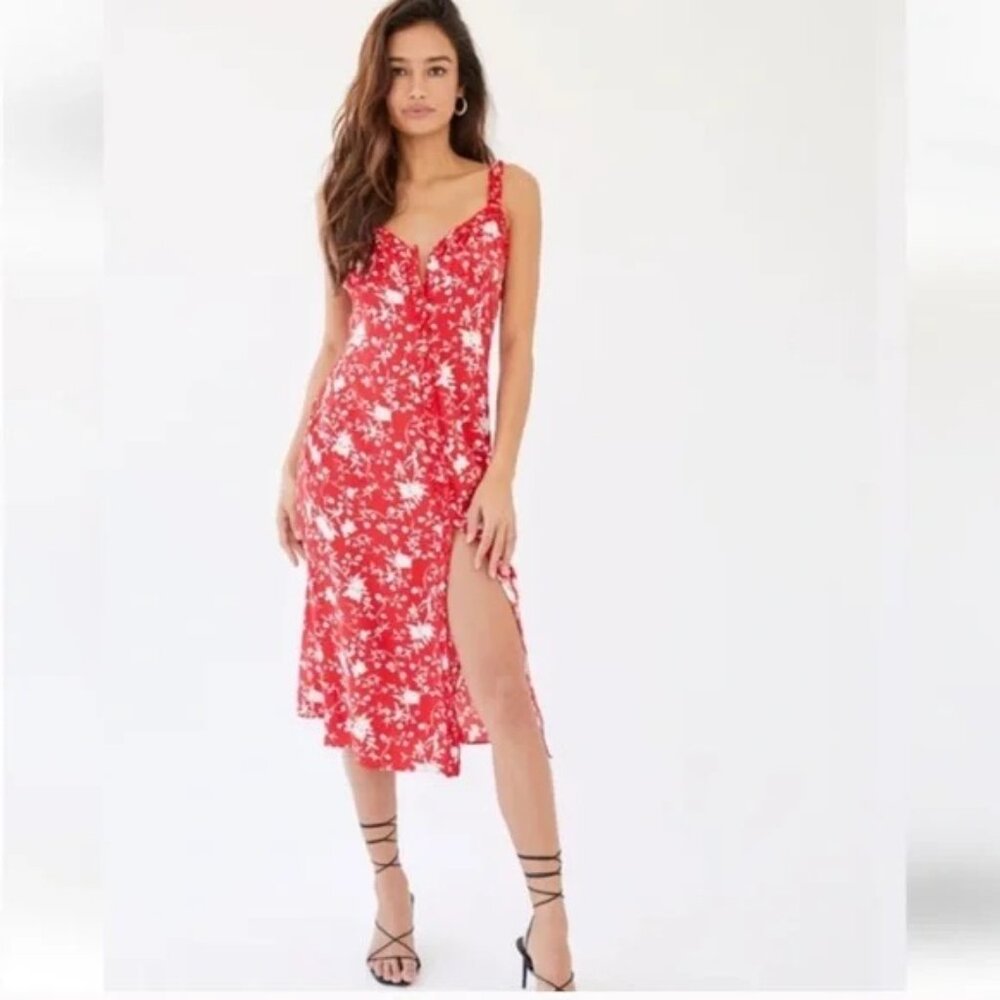 Wilfred Red and White Floral Blouse